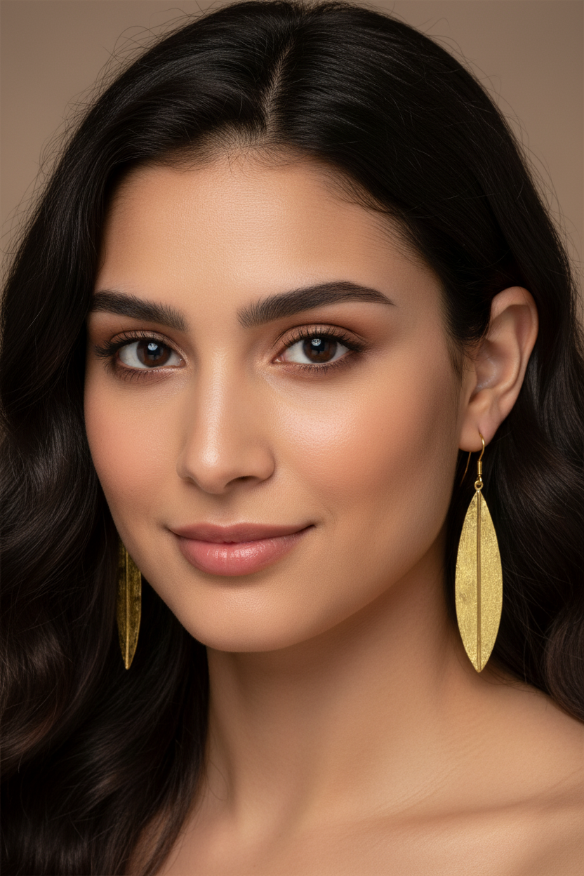 Olive Leaf Earrings