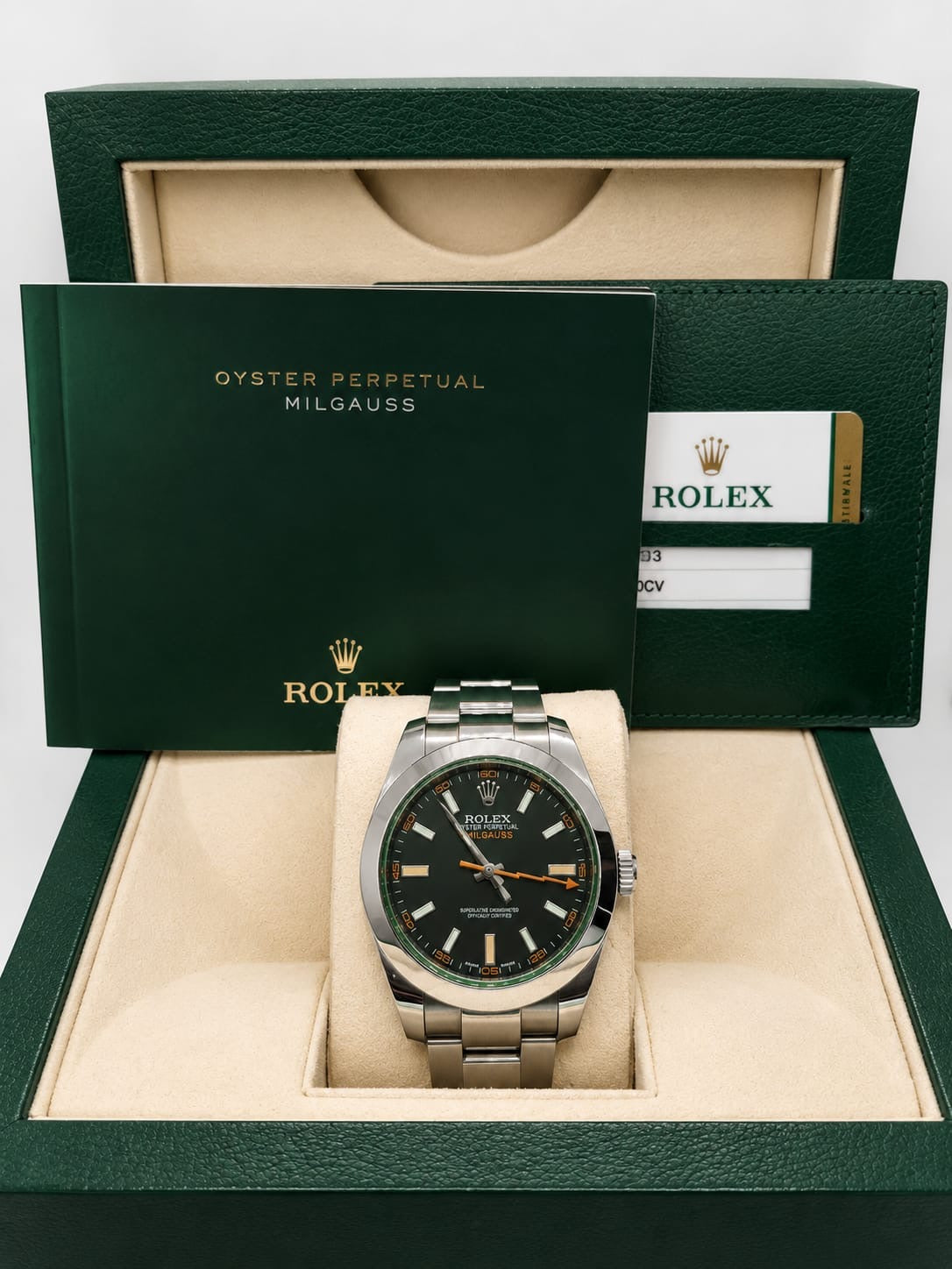 Rolex Milgauss vetro verde