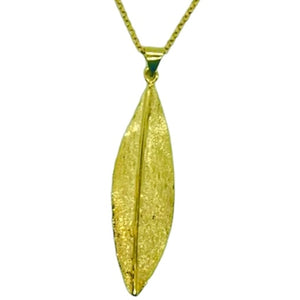 Girocollo Foglia Ulivo - Leaf Pendant