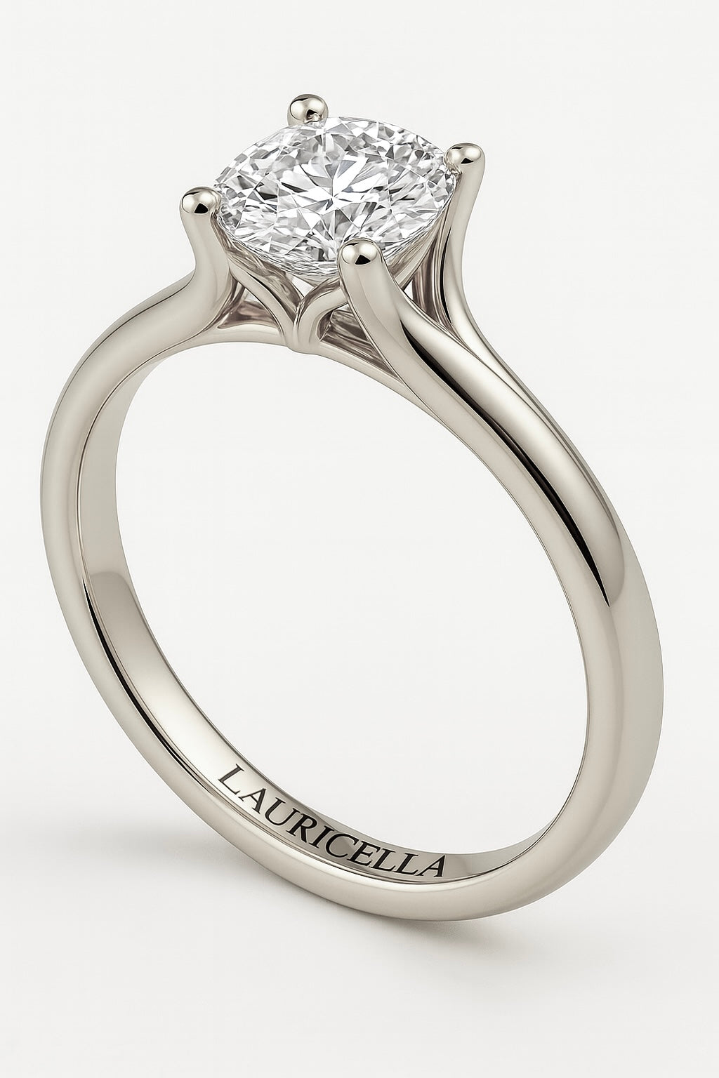 Solitärring mit 1,00 ct Naturdiamant