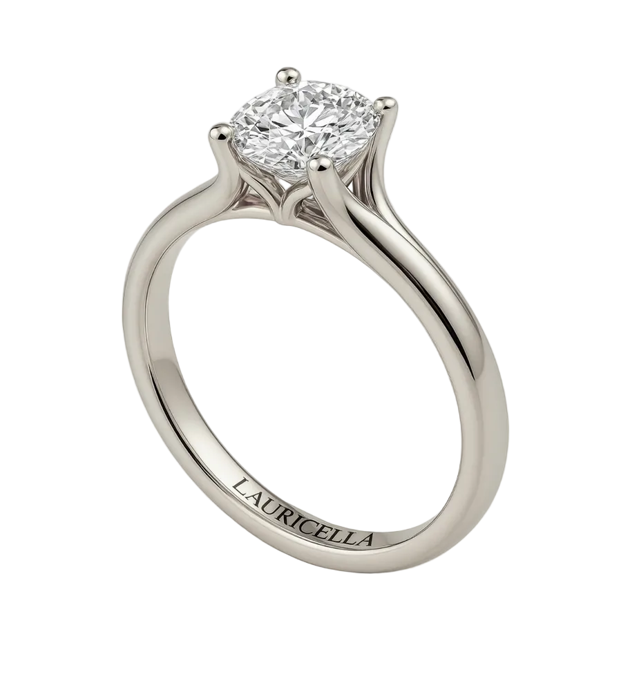 Solitärring mit 1,00 ct Naturdiamant
