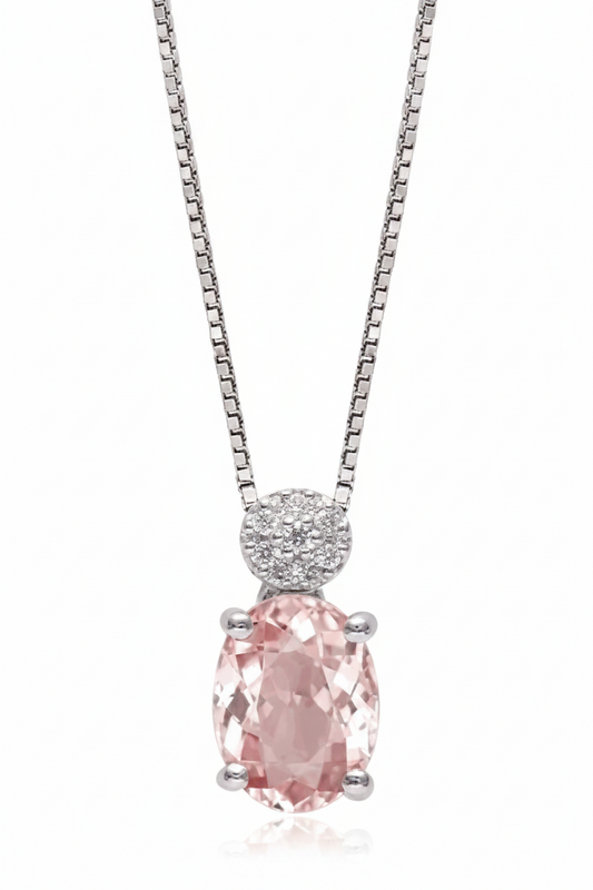 Ciondoli Morganite Ovale-ottagonale - Rif. 86
