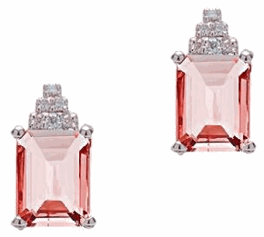 Orecchini Morganite Ovale-ottagonale - Rif. 87