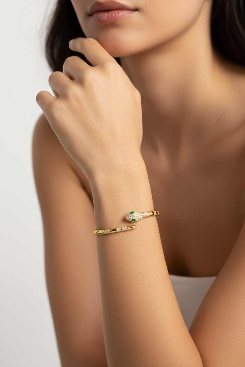 18kt Snake Bracelet