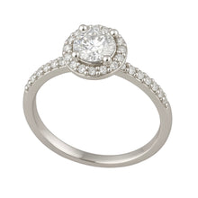 Carica l&#39;immagine nel visualizzatore di Gallery, Anello solitario AMIRA con diamante naturale ct 0,30 extra bianco, puro
