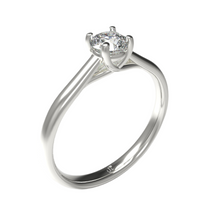 Carica l'immagine nel visualizzatore di Gallery, Anello Solitario Yuki con diamante naturale ct 0,50
