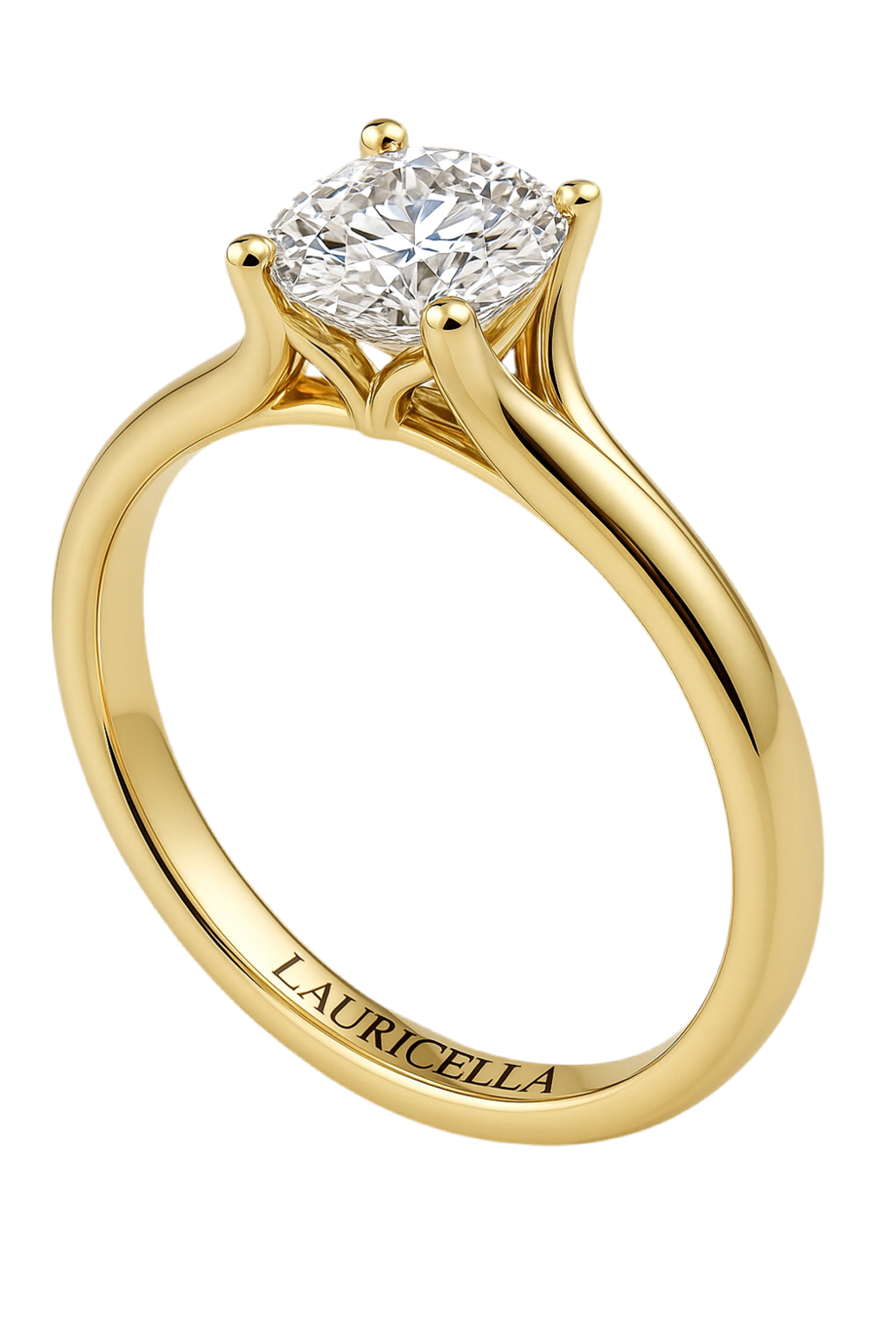 Solitärring mit 1,00 ct Naturdiamant