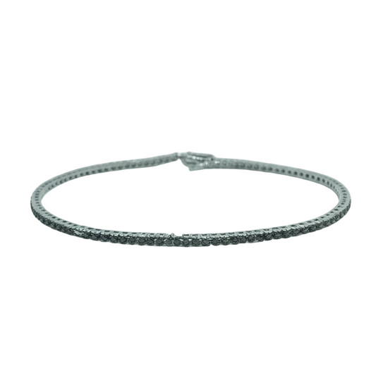 Bracciale Tennis di 100 diamanti neri tot. 0,69 ct