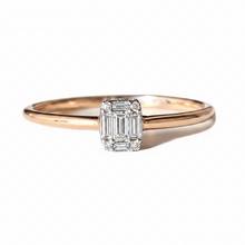 Carica l'immagine nel visualizzatore di Gallery, Anello in oro rosa 18k con diamanti naturali
