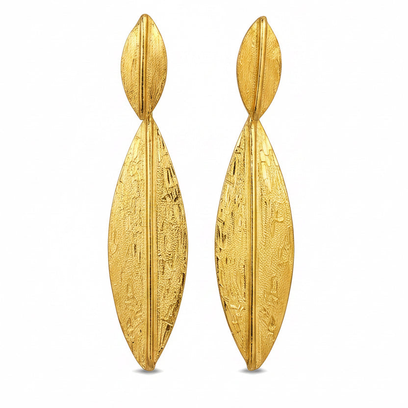 Orecchini foglia Ulivo - Leaf Earrings Small