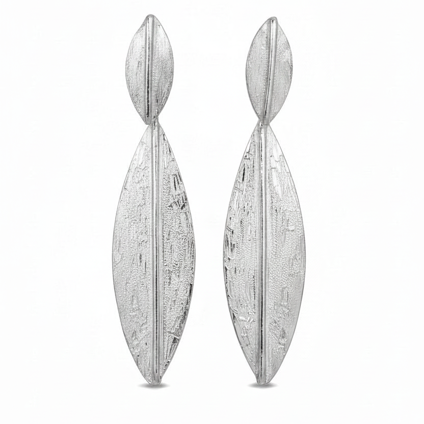 Orecchini foglia Ulivo - Leaf Earrings Small
