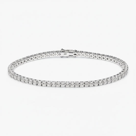 Bracciale Tennis di diamanti bianchi naturali