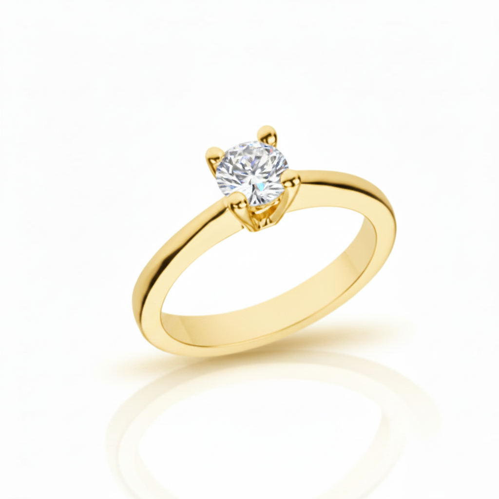 Solitärring mit 0,50 ct Diamant