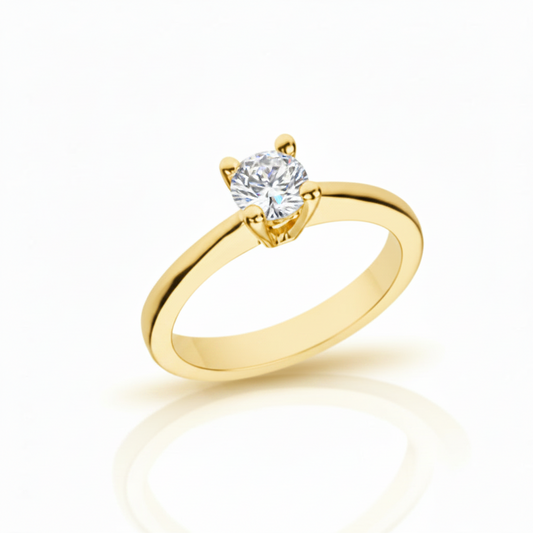 Anello Solitario con diamante ct 0,50
