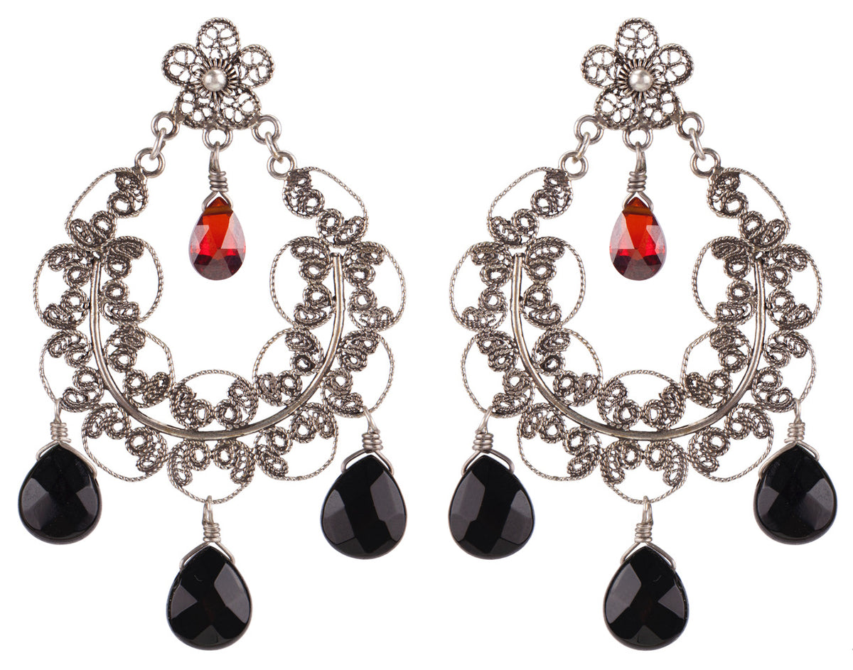 Filigree earrings E5271