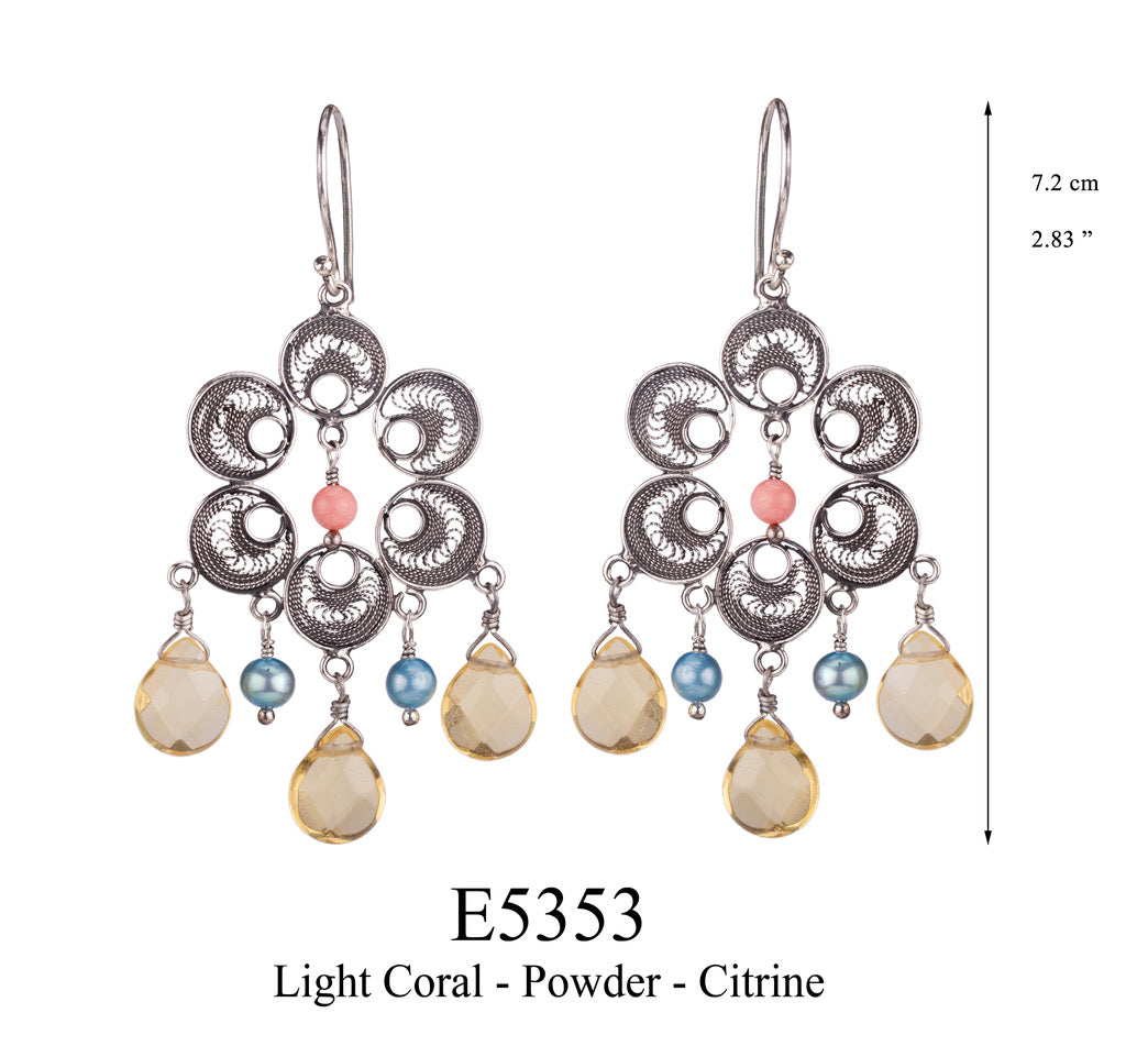 Filigree earrings E5353