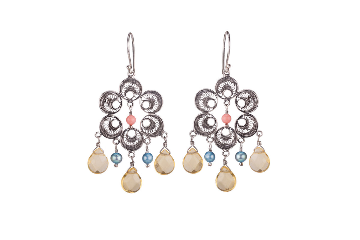 Filigree earrings E5353