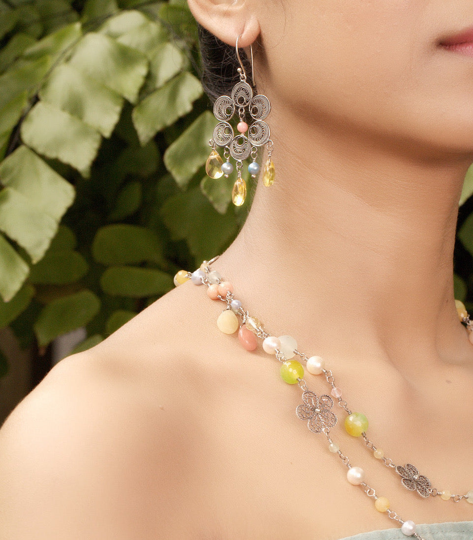 Filigree earrings E5353