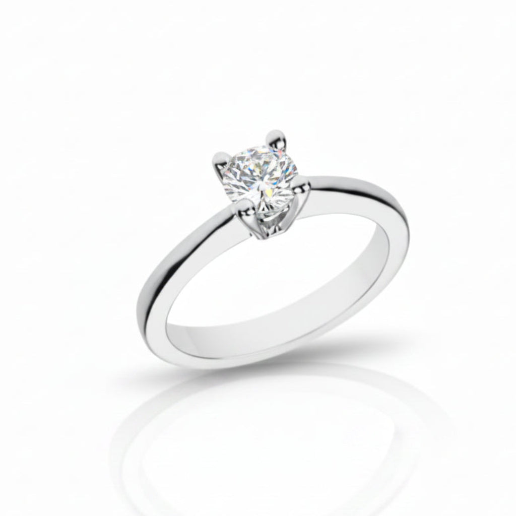 Solitärring mit 0,50 ct Diamant