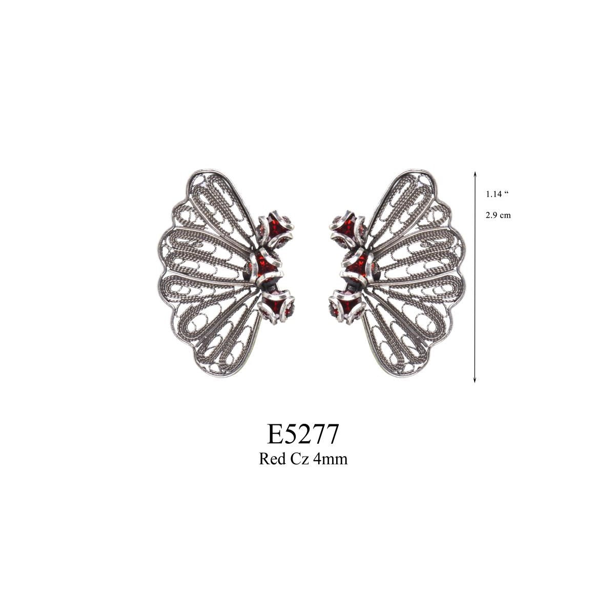 Filigree earrings E5277
